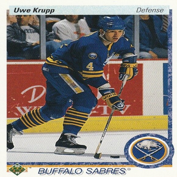 Uwe Krupp Hockey Card Collection - 3 Buffalo Sabres NHL Hockey Cards - Picture 3 of 4
